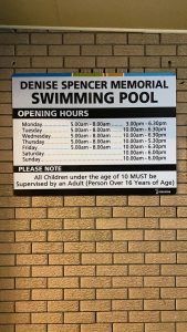 Swimming Pool Opening Hours
