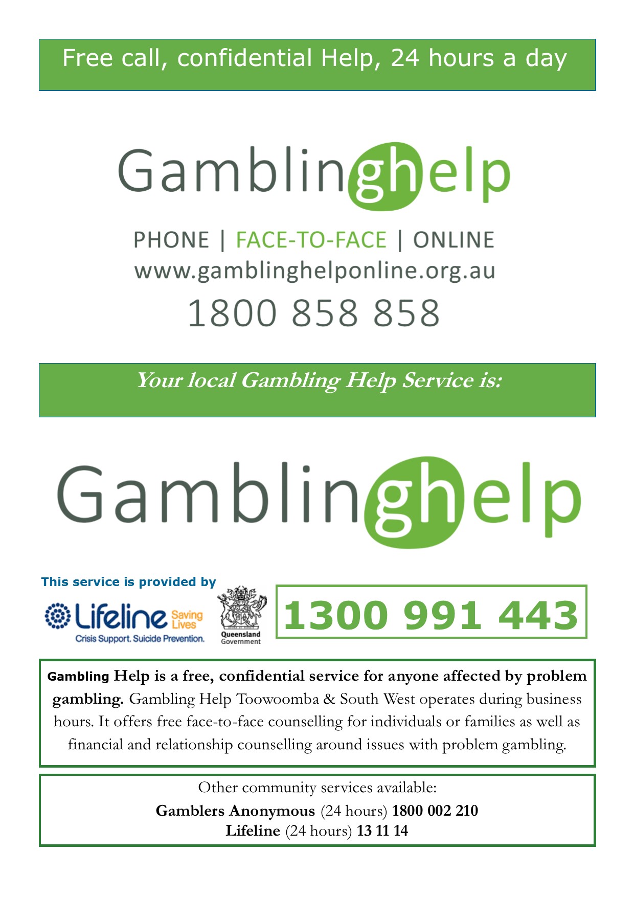 gambling help