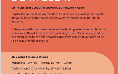 240417:  Telstra Forum – Say Goodbye to 3G – Roma Cultural Centre – 17th April