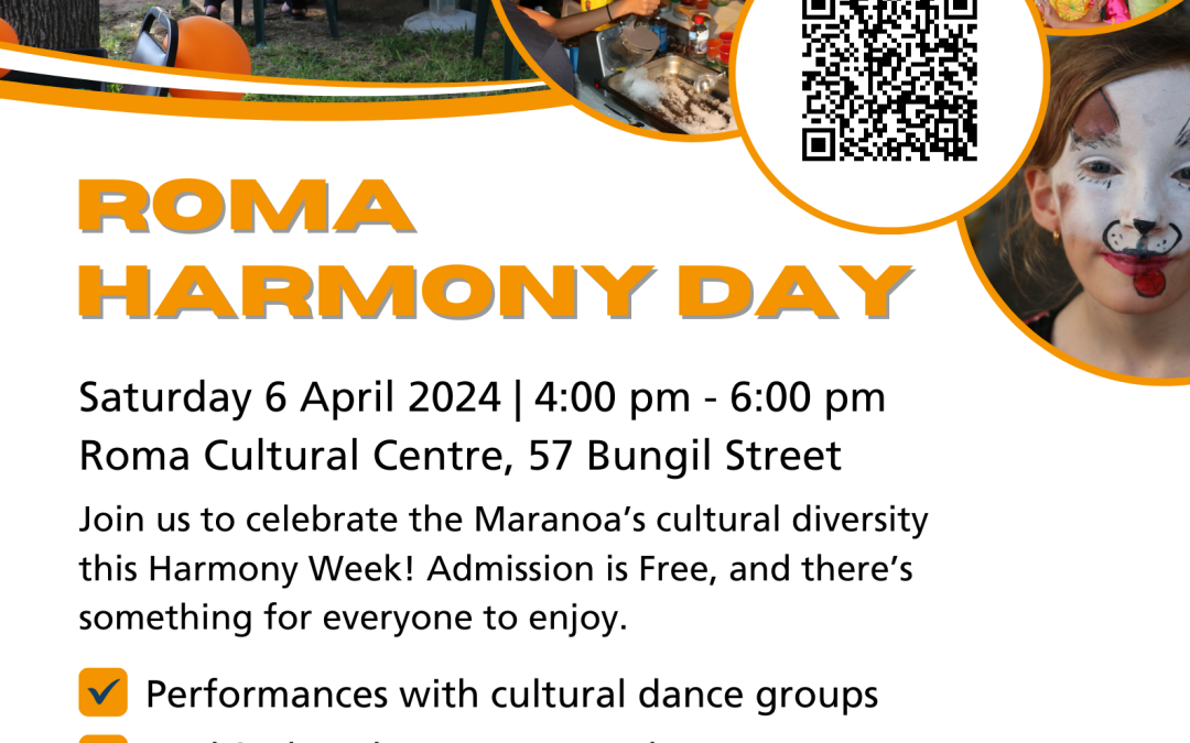 240406:  Harmony Day in Roma – Cultural Centre – Saturday 6th April
