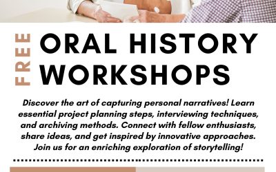 240427:  Oral History Workshops – 31st May – Free – RSVP by 27th April